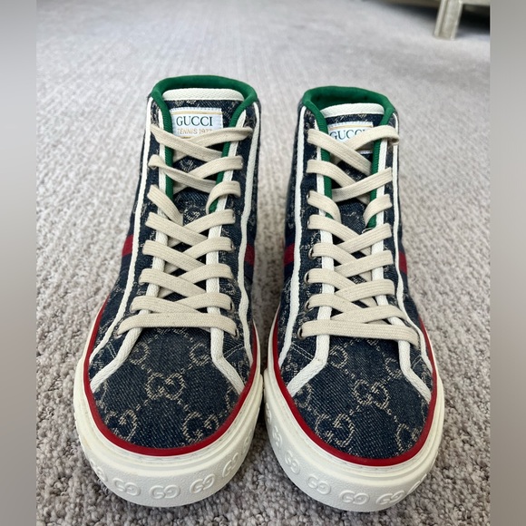 Never worn and perfect Gucci Tennis 1977 high top sneakers women’s size 8 - Picture 4 of 4